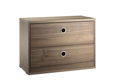 String Furniture Ladeblok - 58 x 42 x 30 cm - Notenhout
