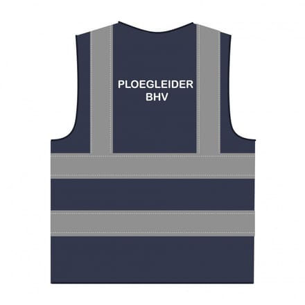Ploegleider BHV hesje RWS marineblauw