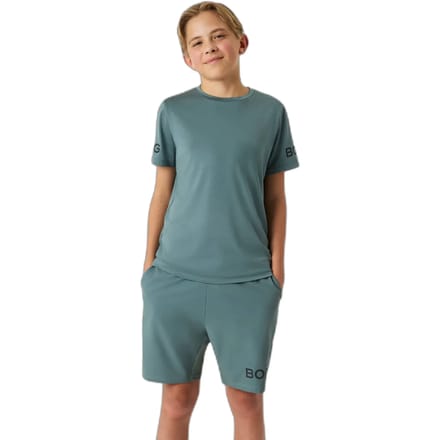 Björn Borg Sportshirt Kinderen Korte Mouw Jongens - Groen - Maat 134/140