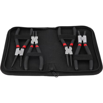 4 Pièces 7 pouces Pince Circlip Interne Externe Coudée Droite Outil Pince Circlip blanc