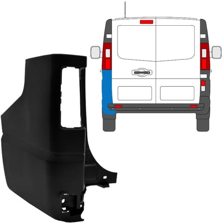 Achterbumper hoek voor Opel Vivaro 2014-2019 / Links