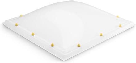 Skylux acrylaat lichtkoepel enkelwandig - opaal 0400 x 0400 mm