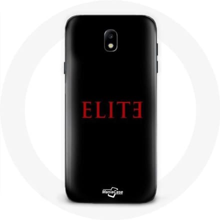 Coque - Samsung - Galaxy J5 2017 Elite - Souple - Logo Rouge - Protection Noir noir