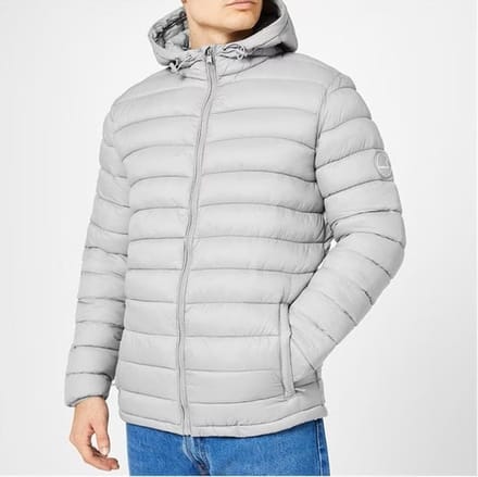 SoulCal Micro Bubble Jacket - In between jacket - Heren - Light grey - maat XL