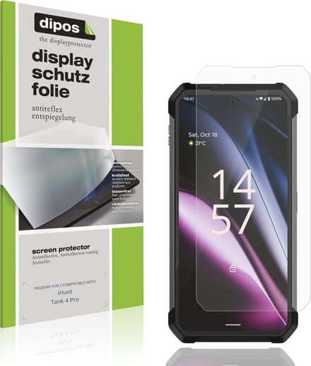 dipos – 4x Matte Beschermfolie geschikt voor iHunt Tank 4 Pro | Krasbestendige & antireflecterende Screenprotector Ultra-Thin