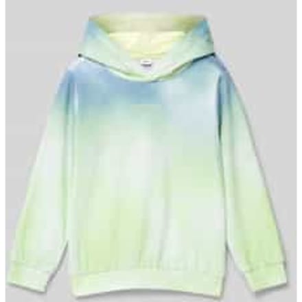 Regular fit hoodie van katoenmix met kleurverloop