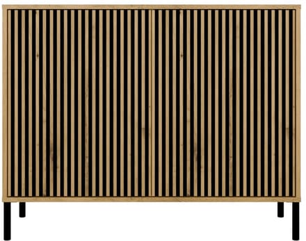 MALWA KAMARO - Dressoir - Met 2 deuren - Met 4 planken - Eiken Artisan