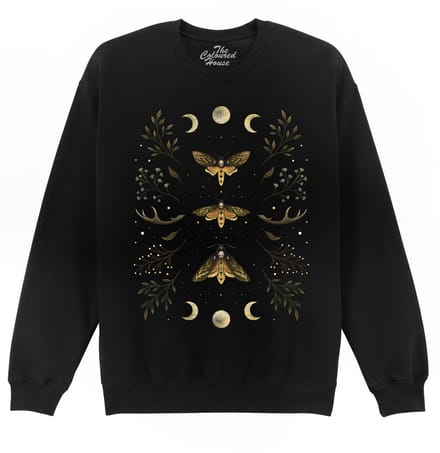 Mot Deaths Head Moth The Coloured House Sweater XL