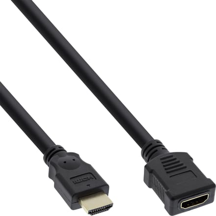 InLine® HDMI-verlengkabel, HDMI High Speed, stekker/bus, 3m