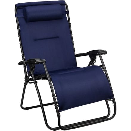Abbey Camp Campingstoel - Tuinstoel - Gevoerd 3D Mesh - Marineblauw