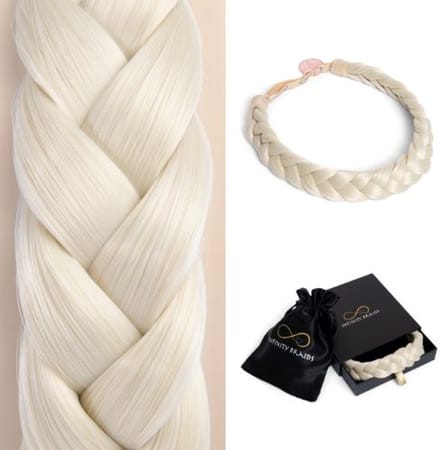 Infinity Braids - Lizzy Regular Braid - Haarband - Haarband Dames - Haarbanden - Haarband meisje - Lizzy Diamond Frost