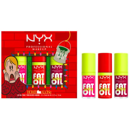 NYX Professional Make Up Home Alone Fat Oil Lip Drip Trio - Hydraterende Lipgloss- Set van 3