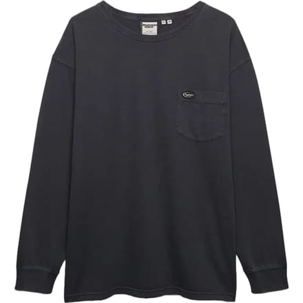 Superdry Longsleeve T-shirt met Zak Dark Blue Grootte: M