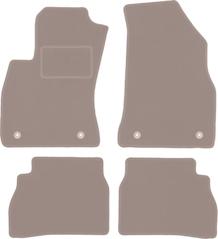 Beige veloursmatten voor: Opel Combo D 0 (2011-2018)