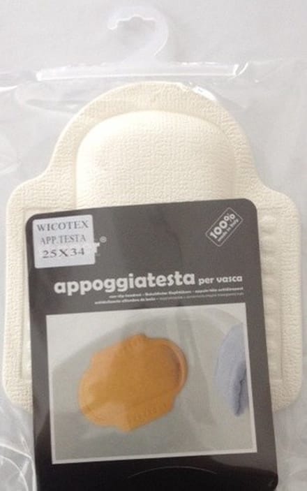 Antislip hoofdsteun wit 25x34cm