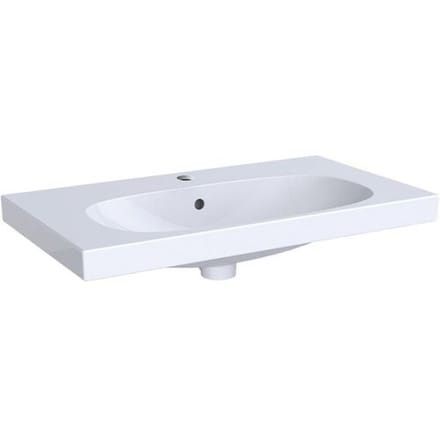 Geberit Acanto washbasin with shortened projection and shelf 75 x 42.2 cm, 500.632.01.2