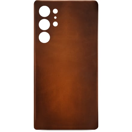 Samsung Galaxy S23 Ultra Lederen Hoesje - Bruin