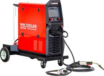 MIG 350A dubbel pulse lasinverter synergie industrieel MW Tools MIG355IDP