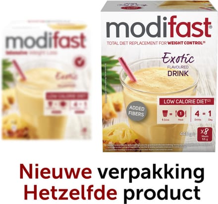 Modifast Weight Control Milkshake Exotic - 8 x 100 gr - Voordeelverpakking