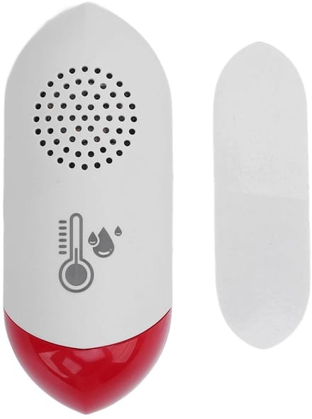 Slimme Binnen Sensor - Temperatuur Vochtigheid - Klimaat Monitoren - Geluid Licht Waarschuwing - 9x5x4 cm - Wit