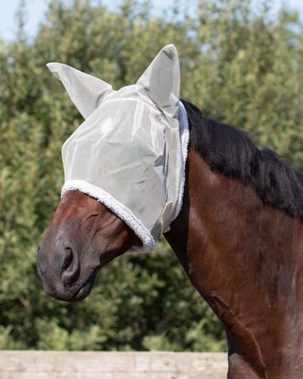 QHP Vliegenmasker Met Oren Grijs - X-Full