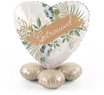 Getrouwd - Ballonnen set met standaard - Everloon