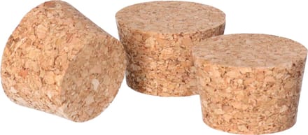 CM Hobby/diy kurken - 3x - 3 x 2 cm - knutsel kurk - hobby en creatief