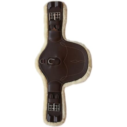 Kentucky Horsewear - Korte buiklapsingel wol/bont bruin 65 cm