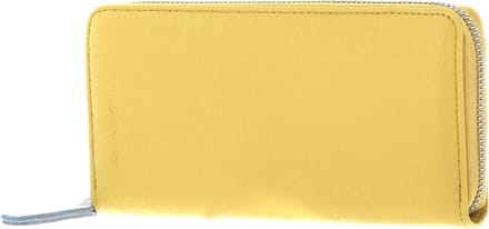FREDsBRUDER Leren Portemonnee Nastally Big Wallet Capri Yellow Mosterdgeel