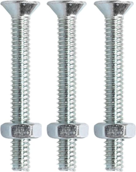 metaalschroef met moer platkop verzinkt m4x30mm 20 stuks