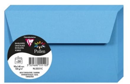 Stuifmeel van Clairefontaine enveloppe 90x140 mm, caraÃ¯bisch