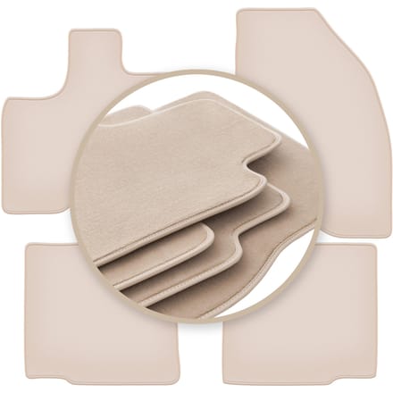 PREMIUM beige vloermatten voor: Ford Explorer MK5 SUV 2010-2019
