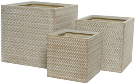 Alex planter fibreclay sand Set a 3