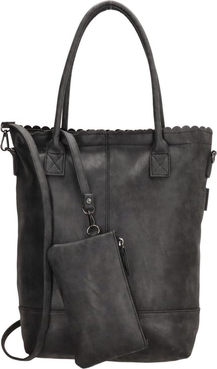 Beagles Ceclavin Shopper Hand & Schoudertas met Etui - Tote Bag - Zwart