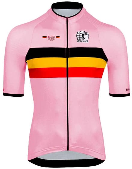 Bioracer Icon Classic Smooth Korte Mouw Wielertrui Roze L Man
