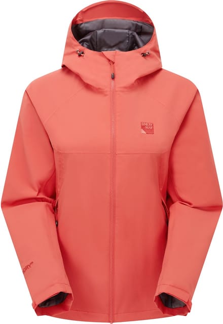 Dames Lichtgewicht Waterdichte Hooded Wandelen Regen met Rits Shell Jacket Jas