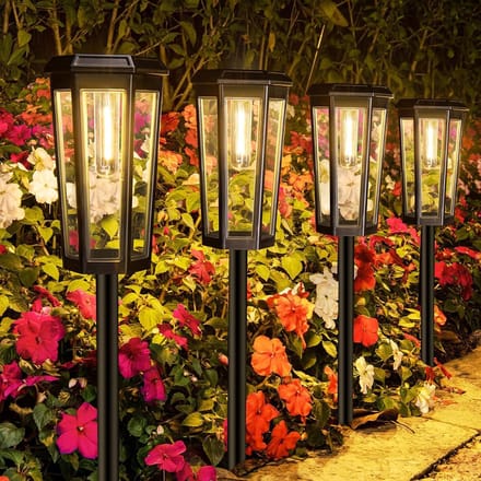Suntac Solar Tuinverlichting - 4 Stuks - Tuinfakkels & Priklampen - Warm Wit - IP44