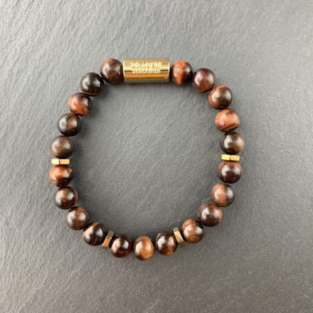 Dragon Bracelets® Essentials - Heren en Dames Armbanden - Tijgeroog - Bruin