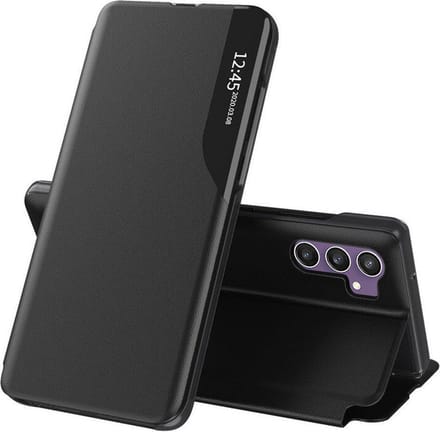 Hoesje geschikt voor Samsung Galaxy S23 FE - Techsuit eFold Book Case - Zwart