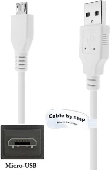 OneOne 2,2m Micro USB kabel. Extra sterke laadkabel. Stevig oplaadkabel snoer past op Samsung Galaxy tablets Active (T360), Tab E 8.0, Tab E9.6, Note 10.1 (N8000), Note 10.1 (P600), NotePro 12.2, Tab 3V