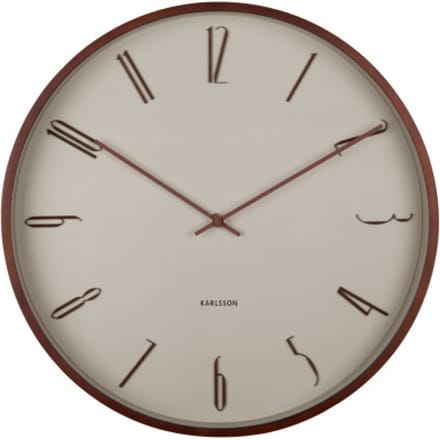 Karlsson - Wandklok Scandia - Warmgrijs- Ø40cm