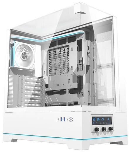 Darkflash DY450 PRO computer case with fan (white) - Case - Miditower - Wit