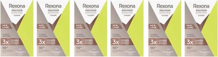 Rexona Cream Deodorant - Maximum Protection - Stress Control - 6 x 45 ml
