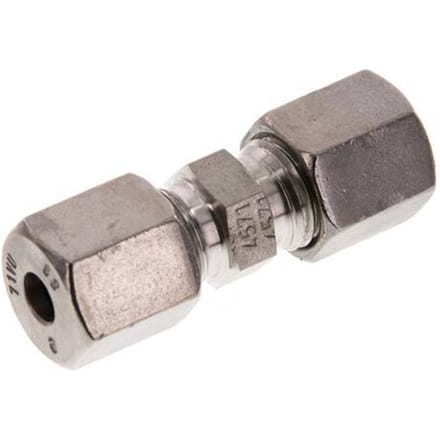 6S RVS Rechte Snijring Koppeling 630 Bar DIN 2353 - FL2S-C-ST-06-S