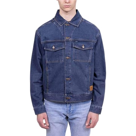 Timberland Herenjeansjas in effen kleur, reguliere pasvorm (Indigoblauw)