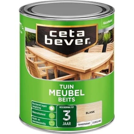 Cetabever Tuin Meubel Beits Transparant Zijdeglans - Blank - 0,75 liter