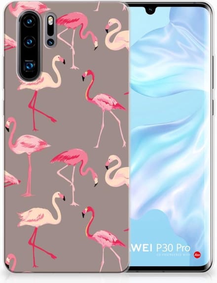 Huawei P30 Pro TPU Hoesje Flamingo
