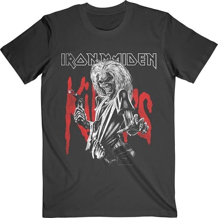 Iron Maiden - Killers Eddie Large Graphic Distress Heren T-shirt - M - Zwart
