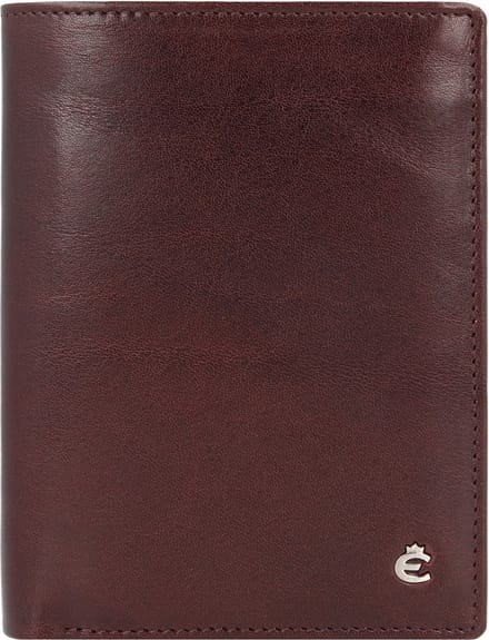 Esquire Toscana Portemonnee RFID Leer 9,5 cm - Jongens - Staand formaat - coffee