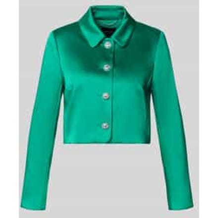 slim fit blazer met platte kraag en knoopsluiting